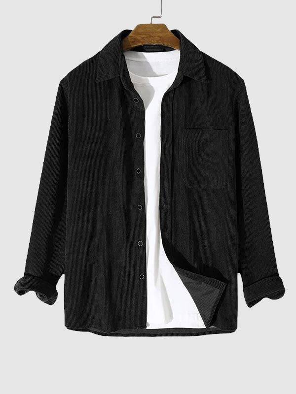 Pat - Cord Revers Langarmhemd