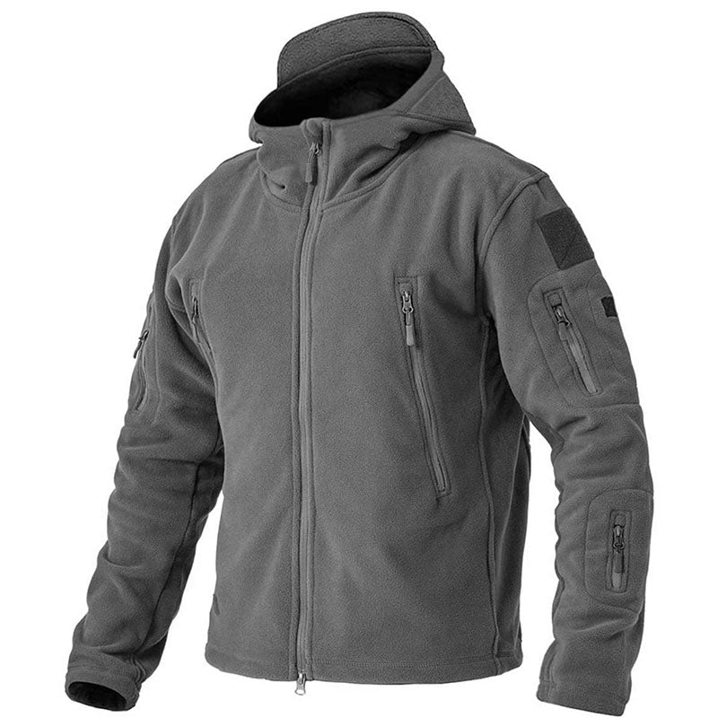 Windproof outdoor men's fleece jacket