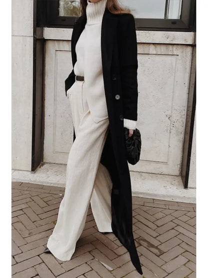 Muriel - black casual winter coat