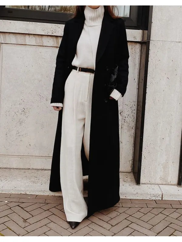 Muriel - black casual winter coat