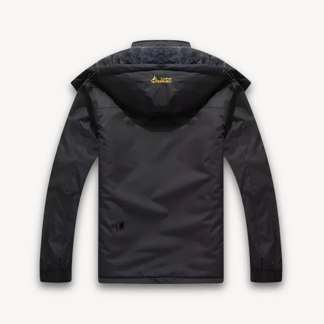 Men's winter jacket, waterproof, lined with fleece