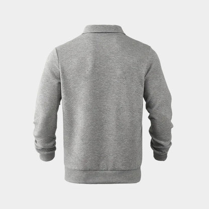 Men’s half-zip stand collar sweater