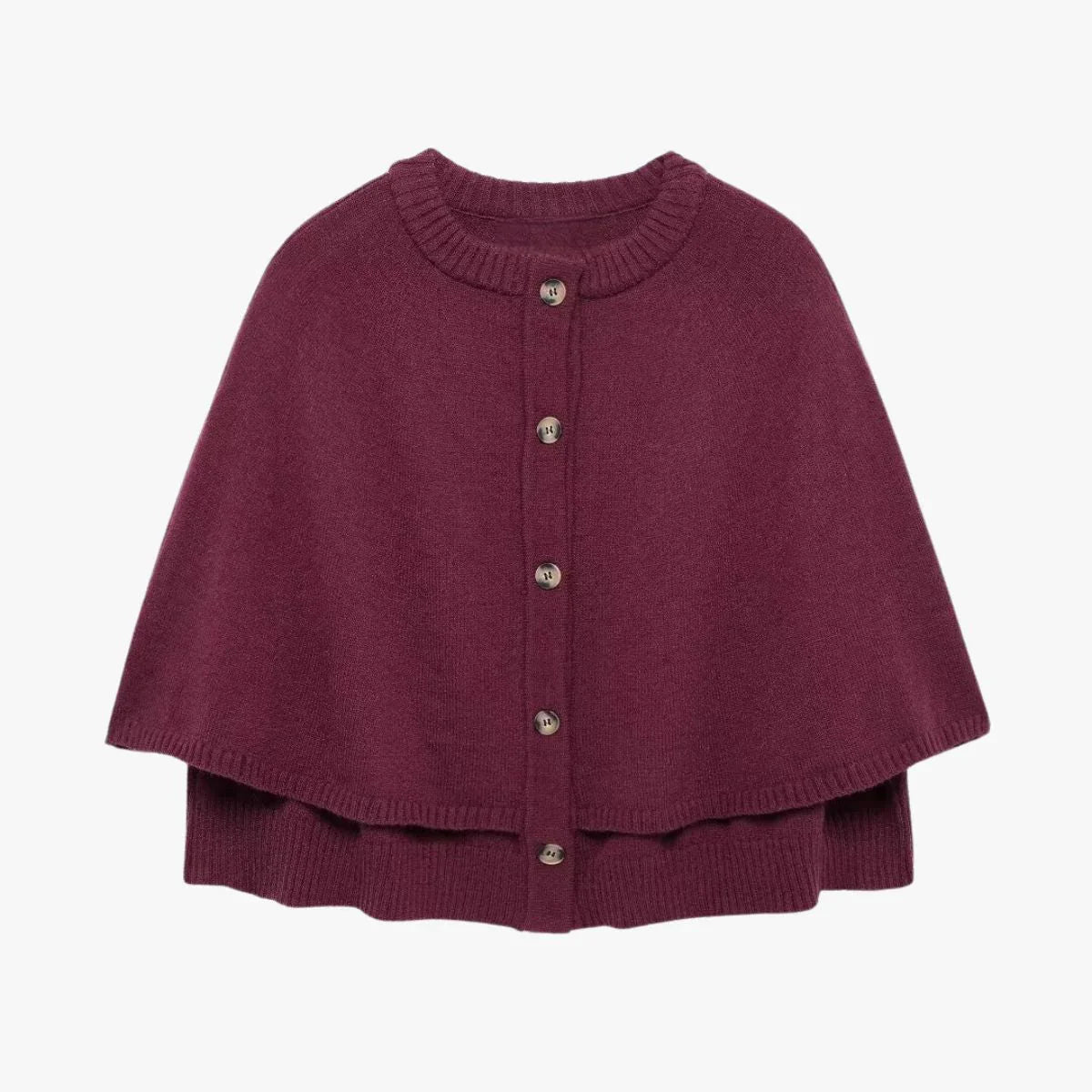 Chloe cardigan with buttons and a tiered hem – a stylish layer for women