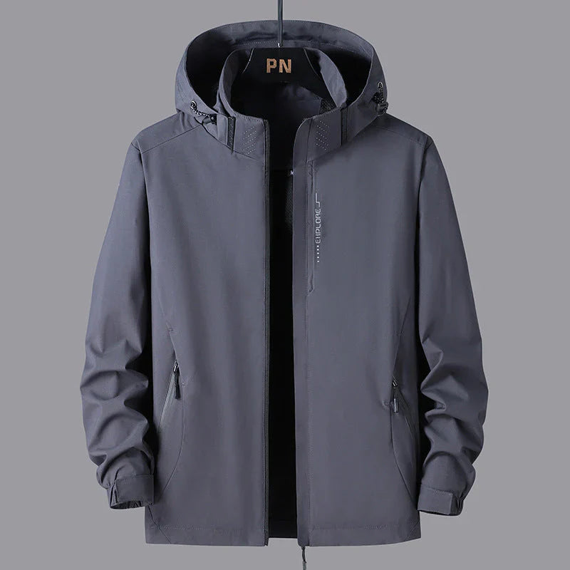 Reece stylish unisex shell jacket with hood – unisex