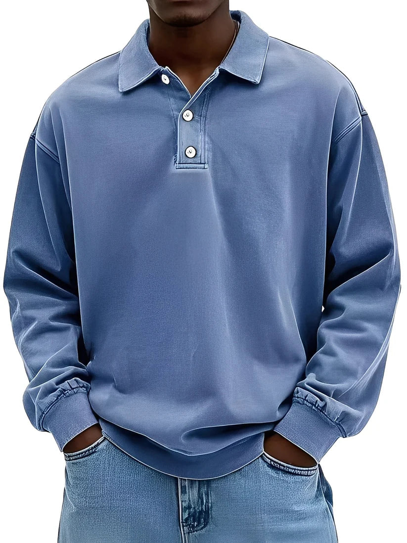 Clayton classic long-sleeve polo shirt – men