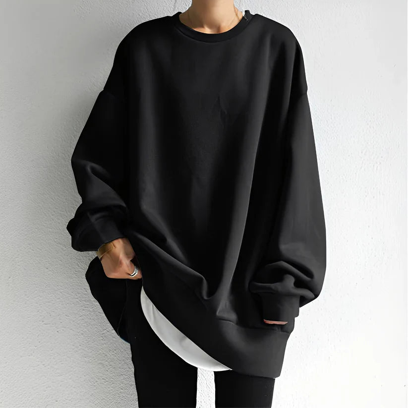 Jemima loose sweater with dropped shoulders – women