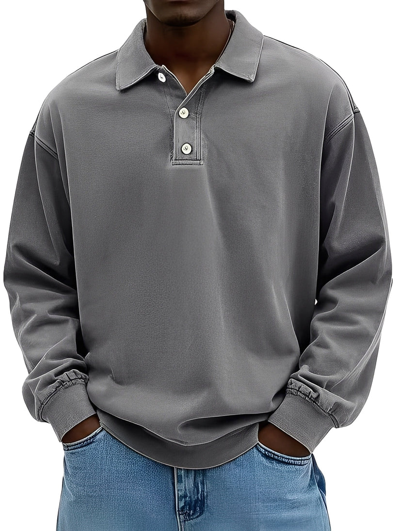 Clayton classic long-sleeve polo shirt – men