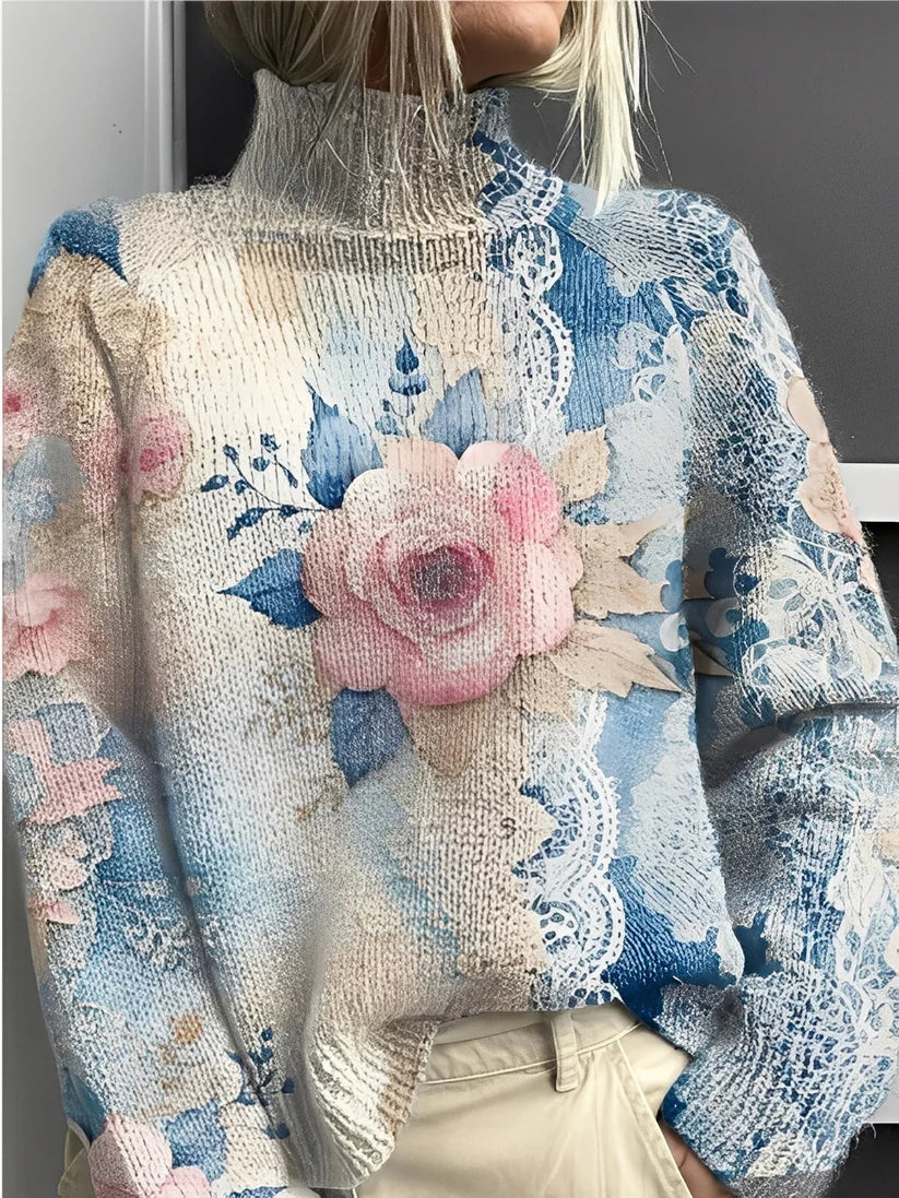 Giselle colorful turtleneck sweater – women