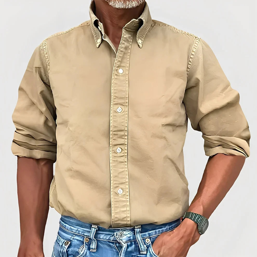 Micheal comfortable long-sleeve casual shirt – men