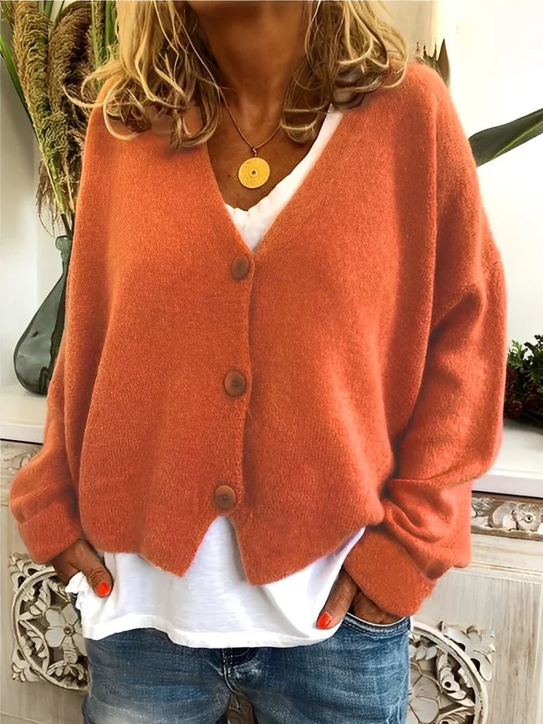 Deena casual loose warm cardigan – women