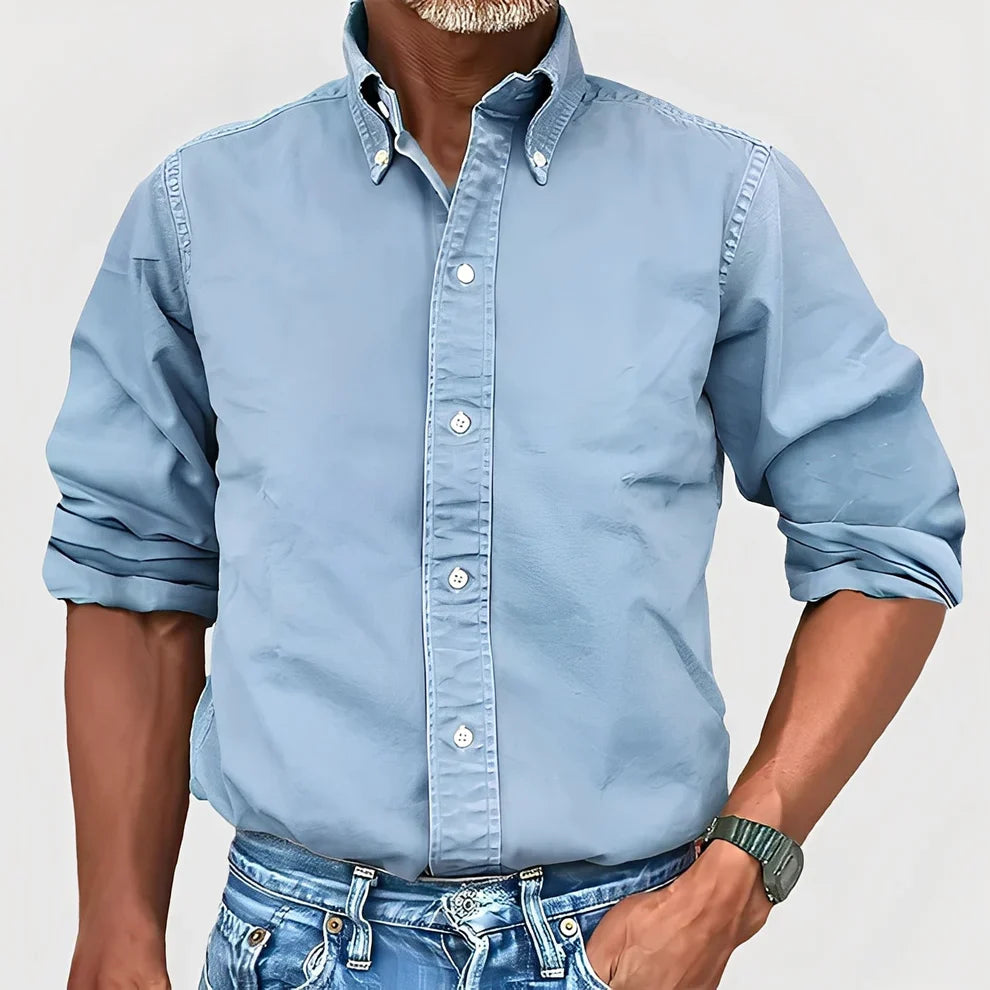 Micheal comfortable long-sleeve casual shirt – men