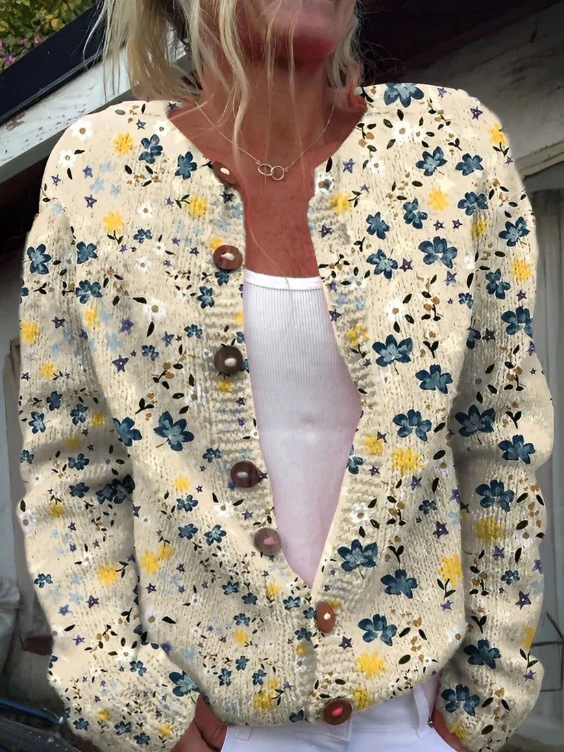 Kandace floral knit cardigan – women