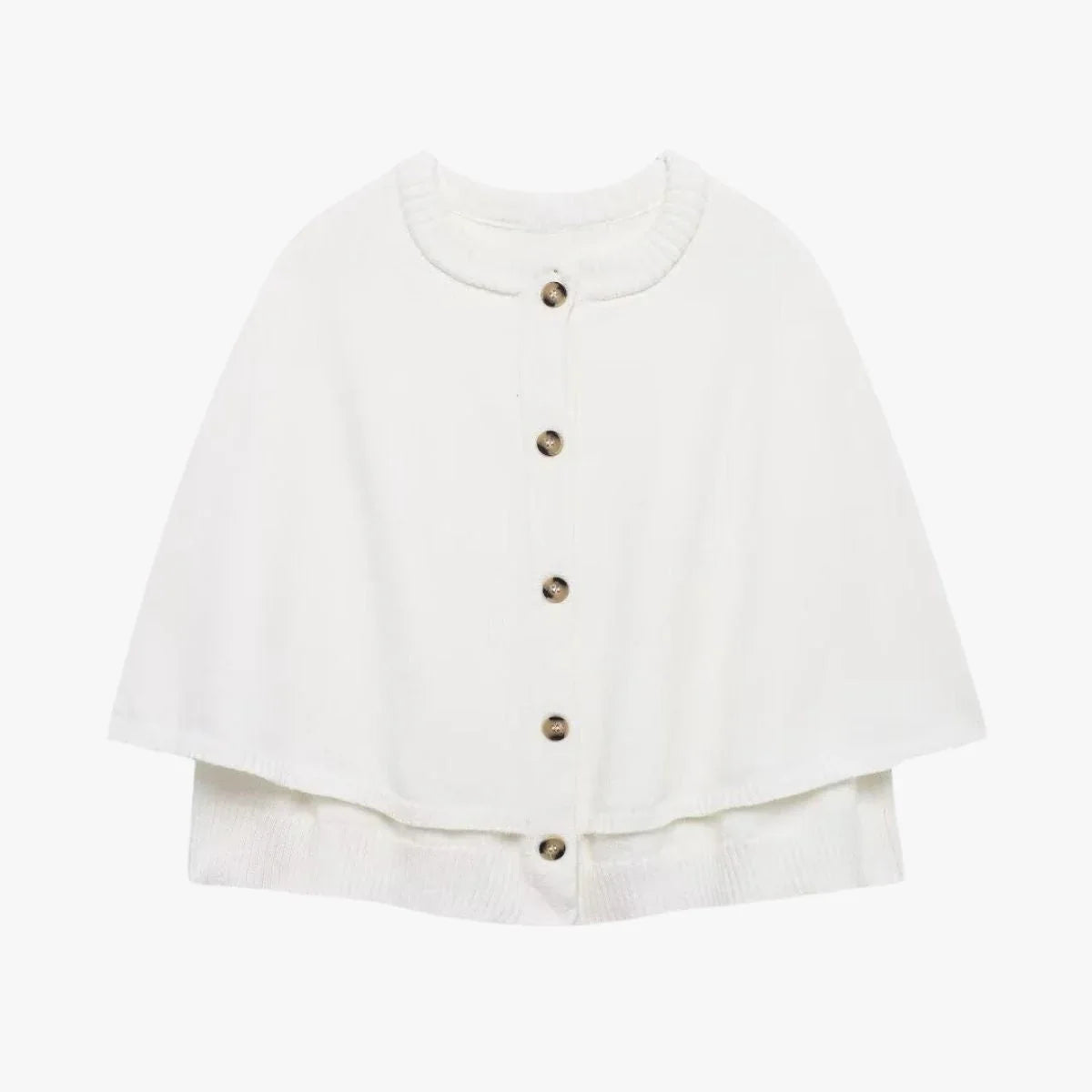 Chloe cardigan with buttons and a tiered hem – a stylish layer for women