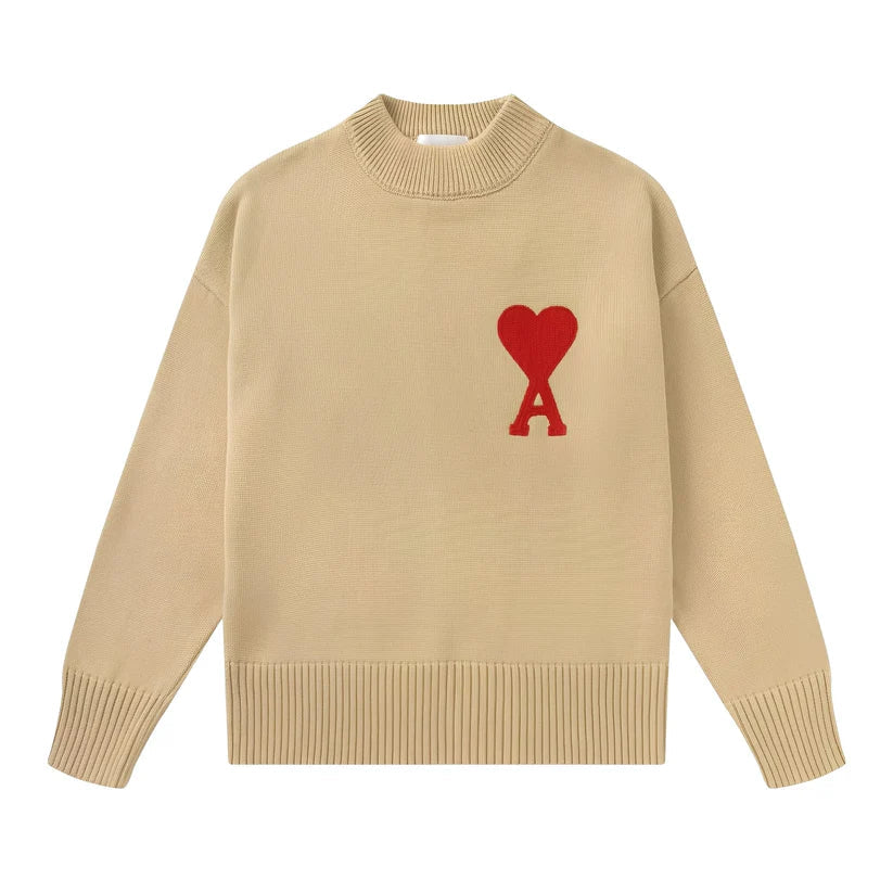 Darden simple embroidered sweater – men