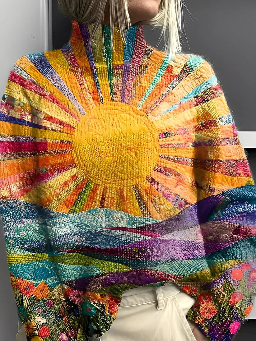 Giselle colorful turtleneck sweater – women