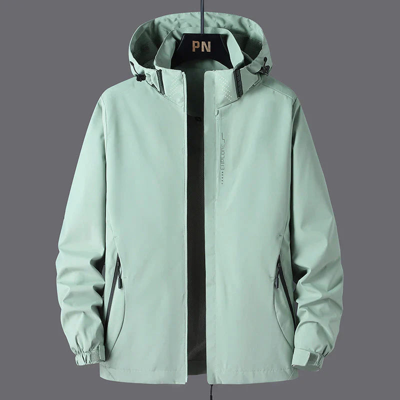 Reece stylish unisex shell jacket with hood – unisex