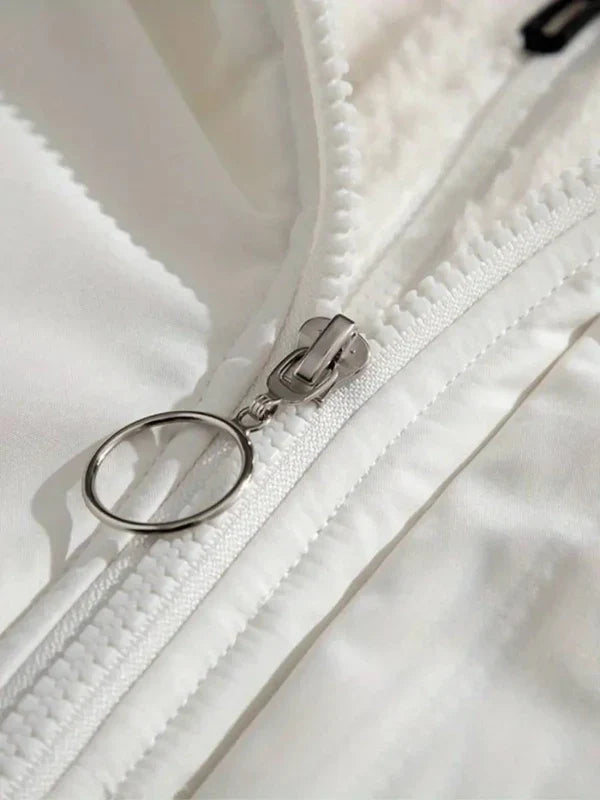 Warm women's winter jacket with zipper – weatherproof all-rounder