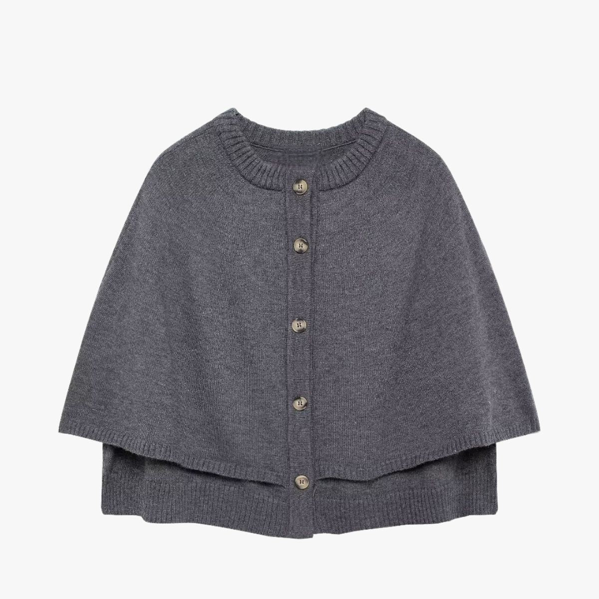 Chloe cardigan with buttons and a tiered hem – a stylish layer for women