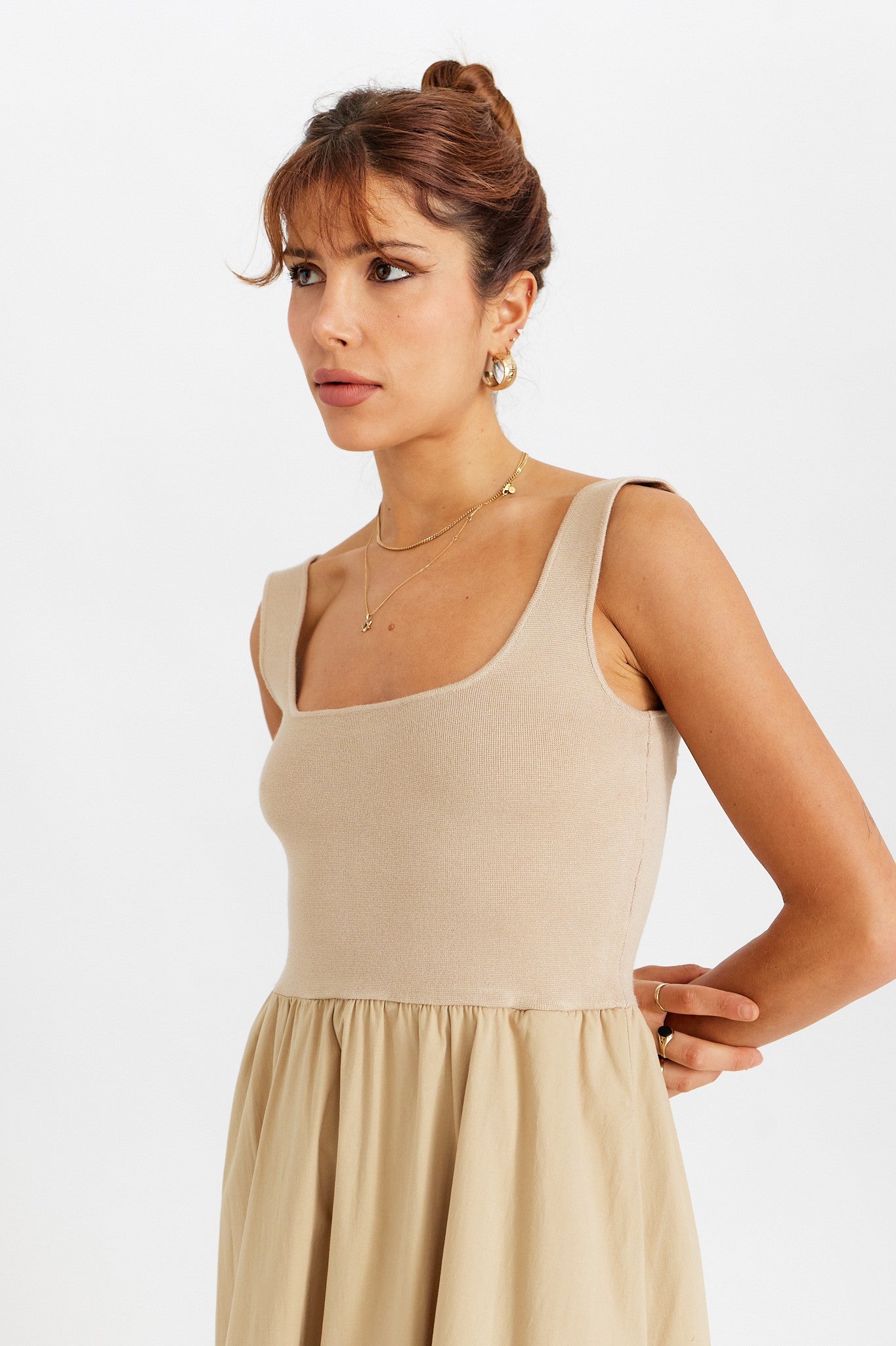 Lucinda Maxi Dress in Khaki