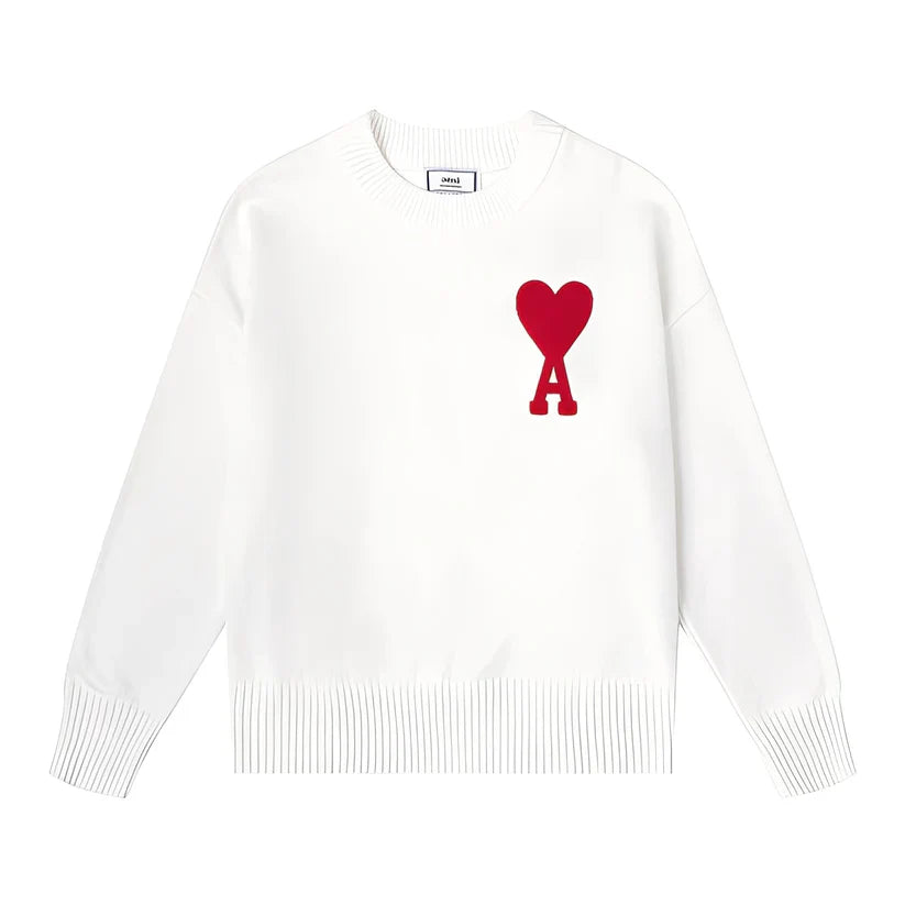 Darden simple embroidered sweater – men