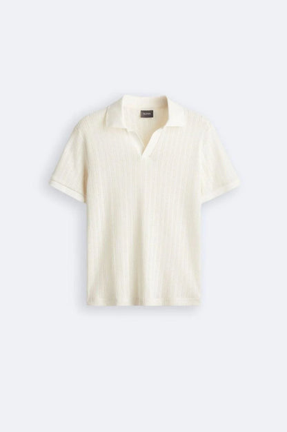 Stylish knit polo shirt – men
