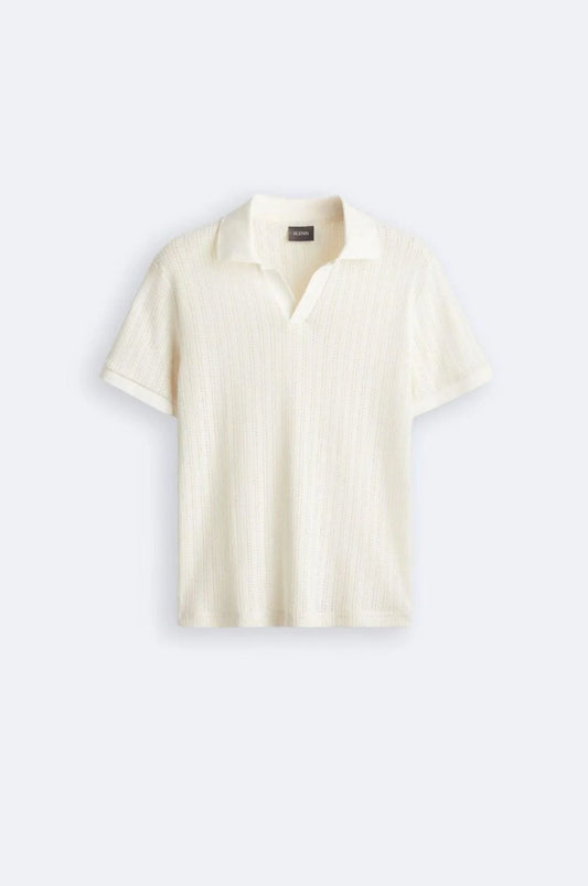 Stylish knit polo shirt – men