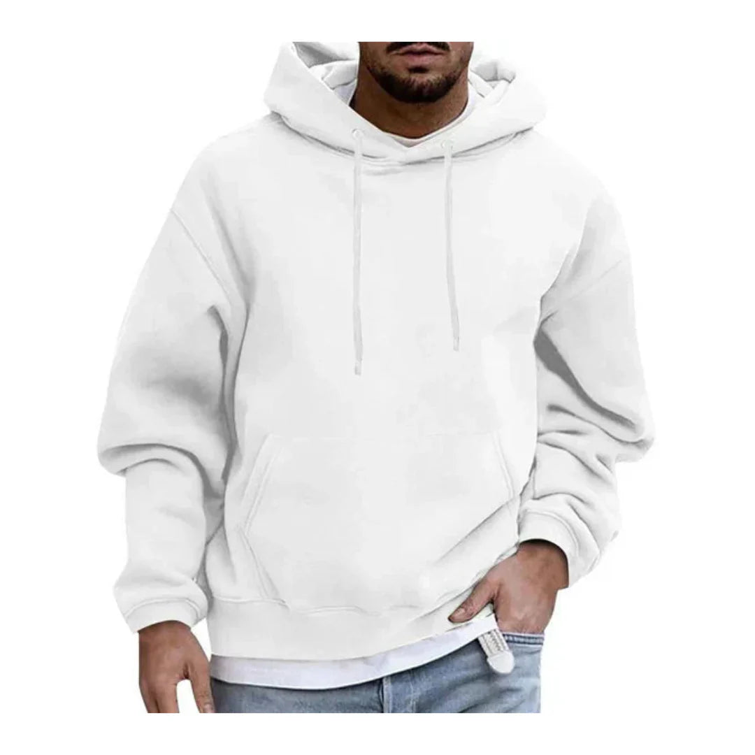 Men's hoodie with hood and kangaroo pocket