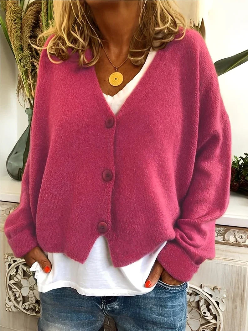Deena casual loose warm cardigan – women
