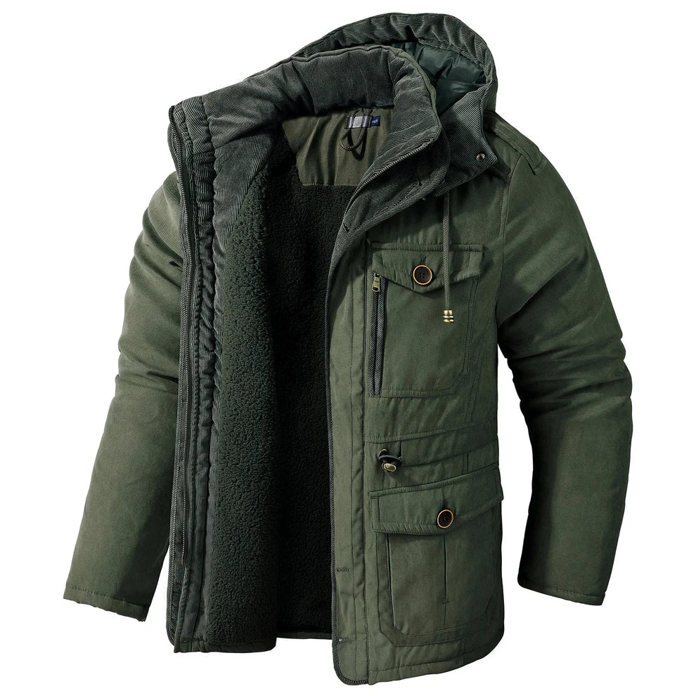 Kash modern thermo jacket with fleece lining – men
