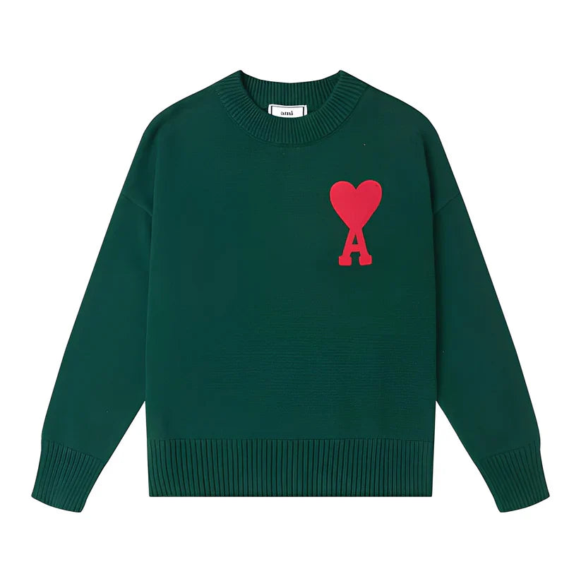 Darden simple embroidered sweater – men