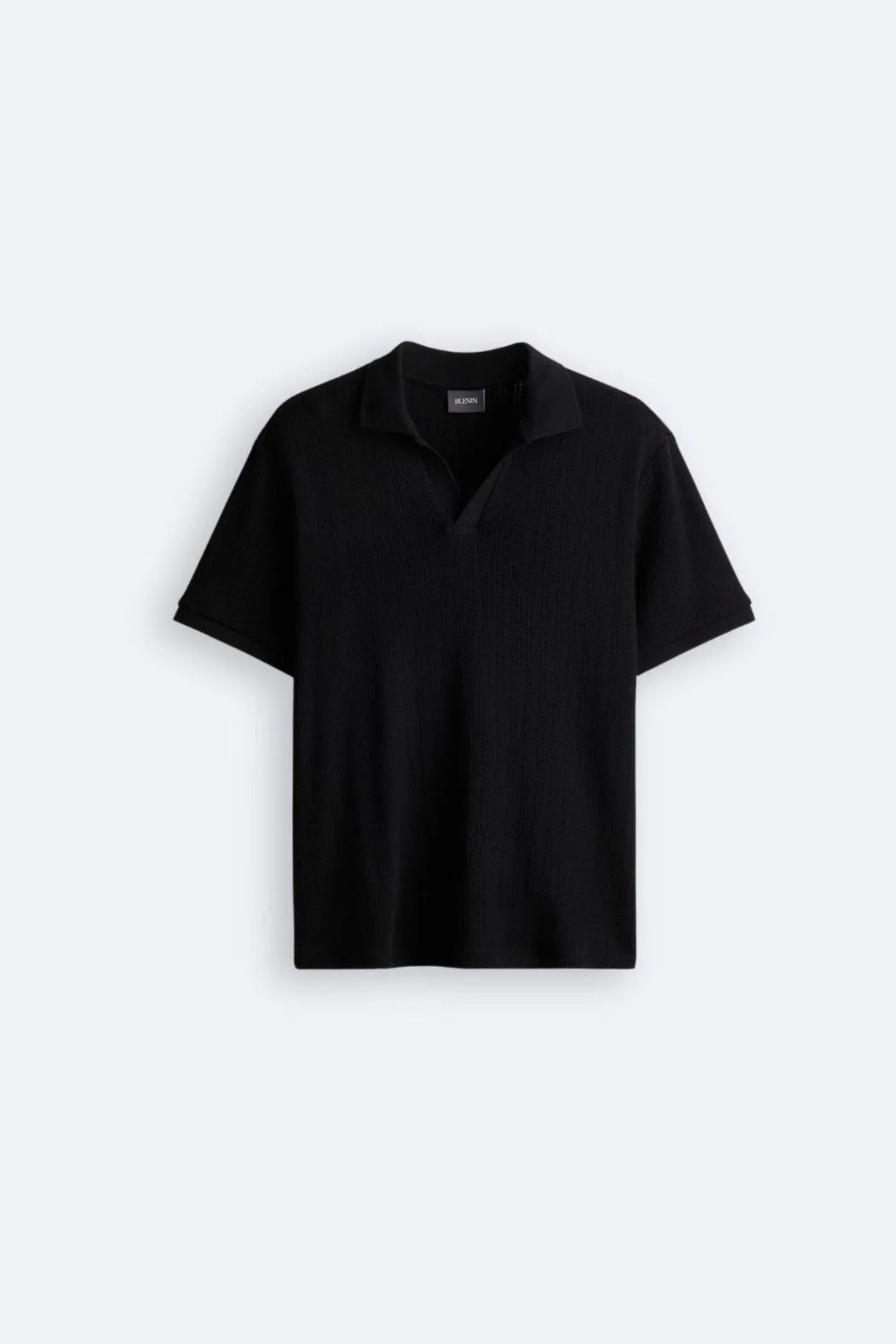 Stylish knit polo shirt – men