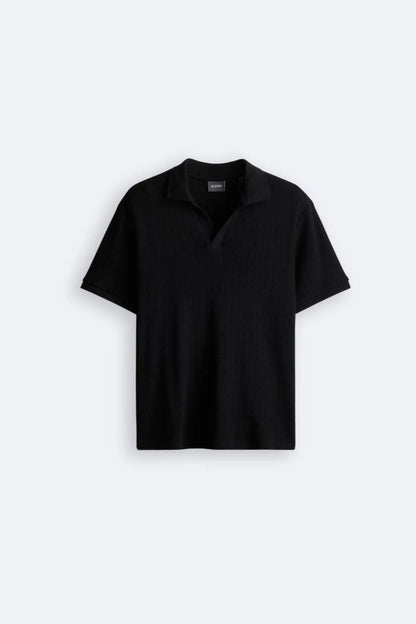 Stylish knit polo shirt – men