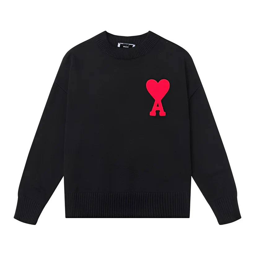 Darden simple embroidered sweater – men