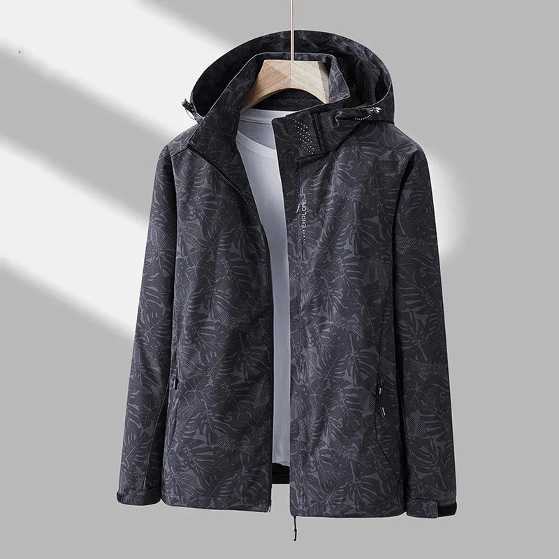 Emmaline stylish printed outdoor jacket with hood – women