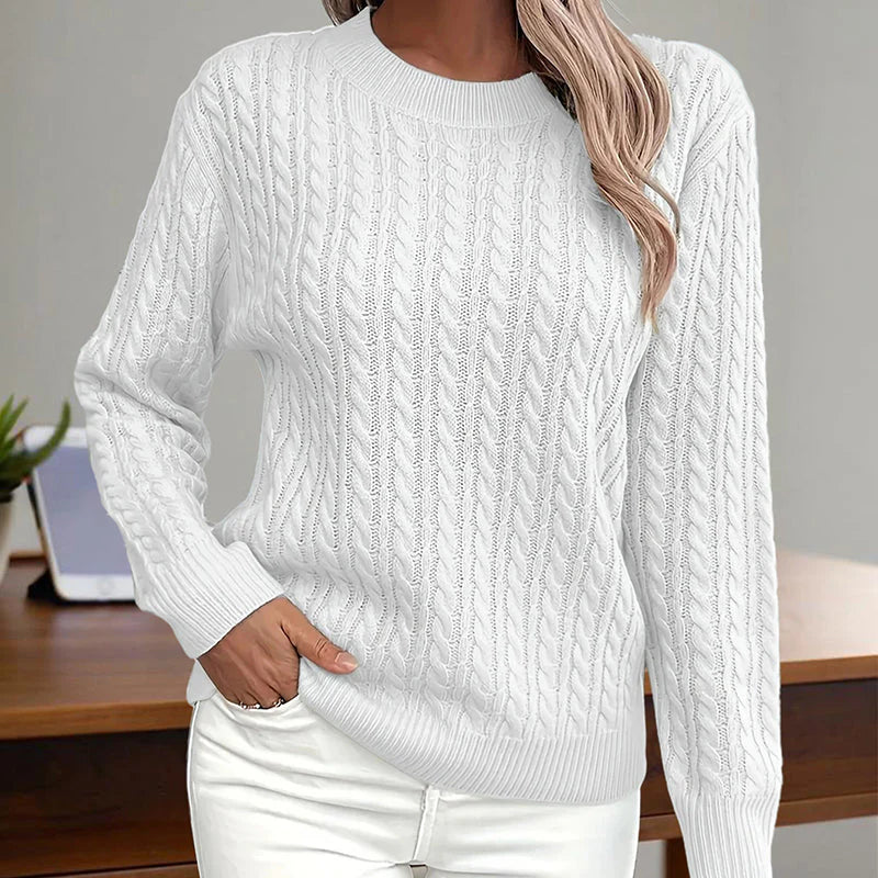 Adamina stylish textured sweater – women