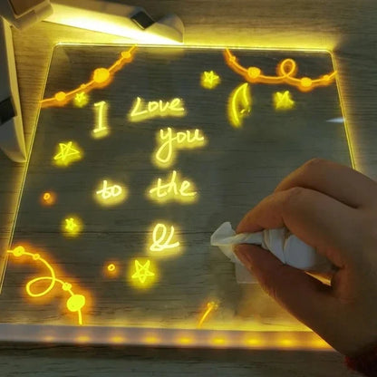 Led Note Board Mit Farb-Malstifte Für Kinder Und Erwachsene (Das Perfekte Geschenk)