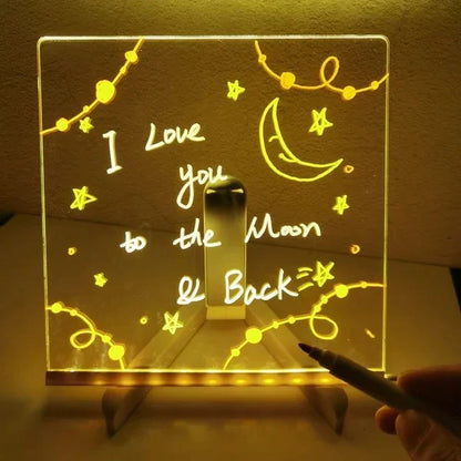 Led Note Board Mit Farb-Malstifte Für Kinder Und Erwachsene (Das Perfekte Geschenk)