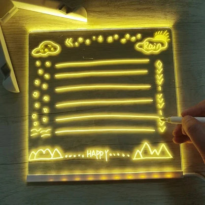 Led Note Board Mit Farb-Malstifte Für Kinder Und Erwachsene (Das Perfekte Geschenk)