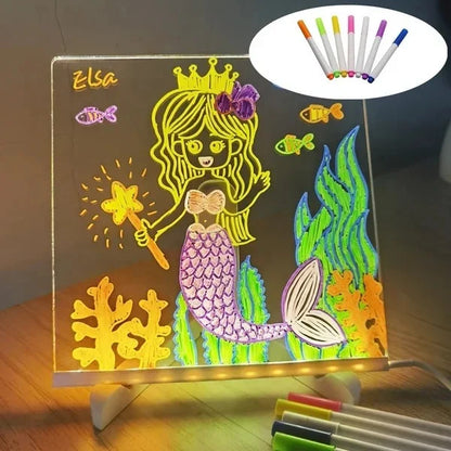 Led Note Board Mit Farb-Malstifte Für Kinder Und Erwachsene (Das Perfekte Geschenk)