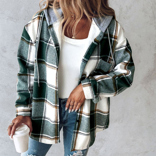 F.S. | Women's checked hooded jacket