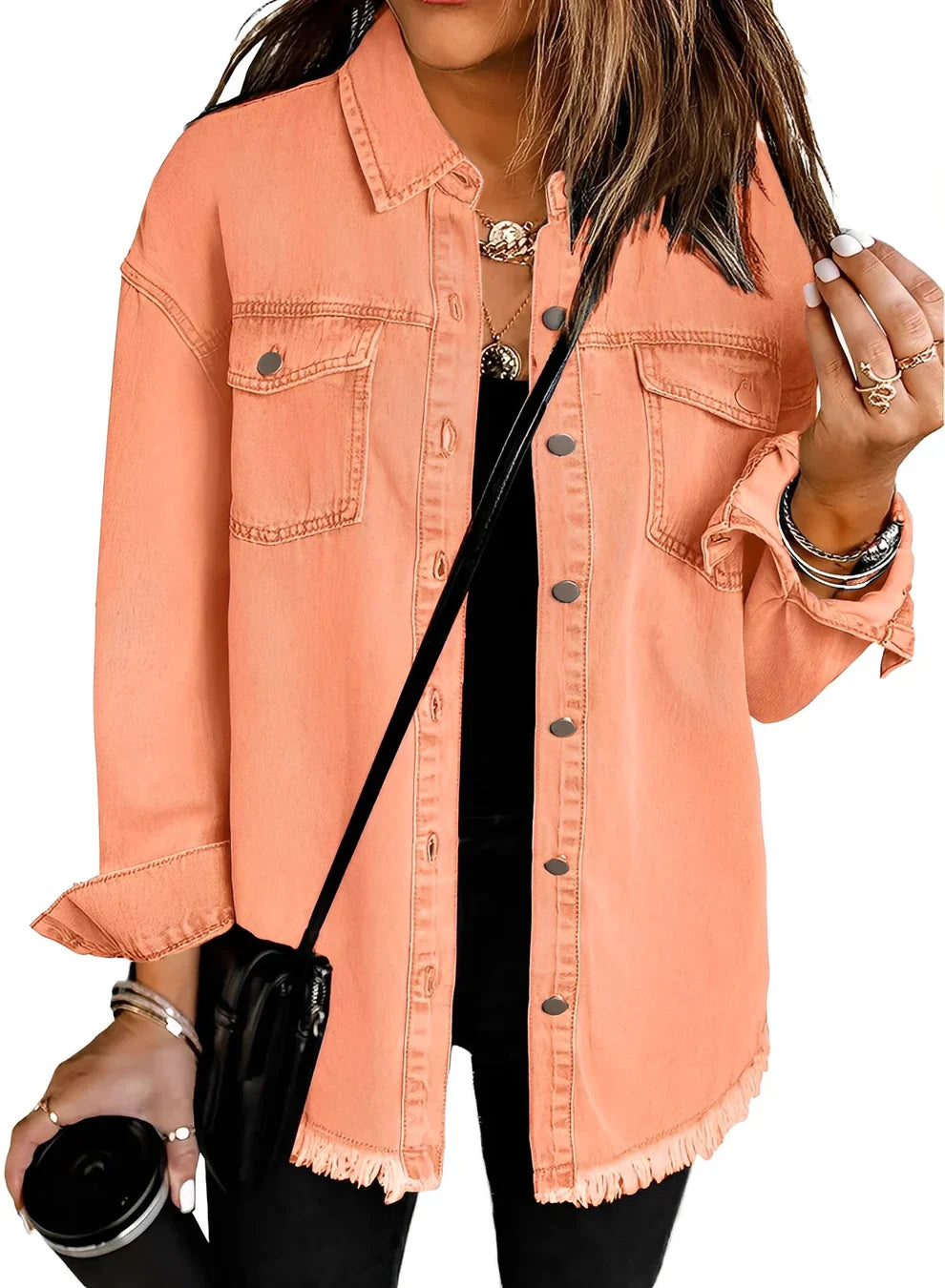 Deborah washed casual denim jacket – women