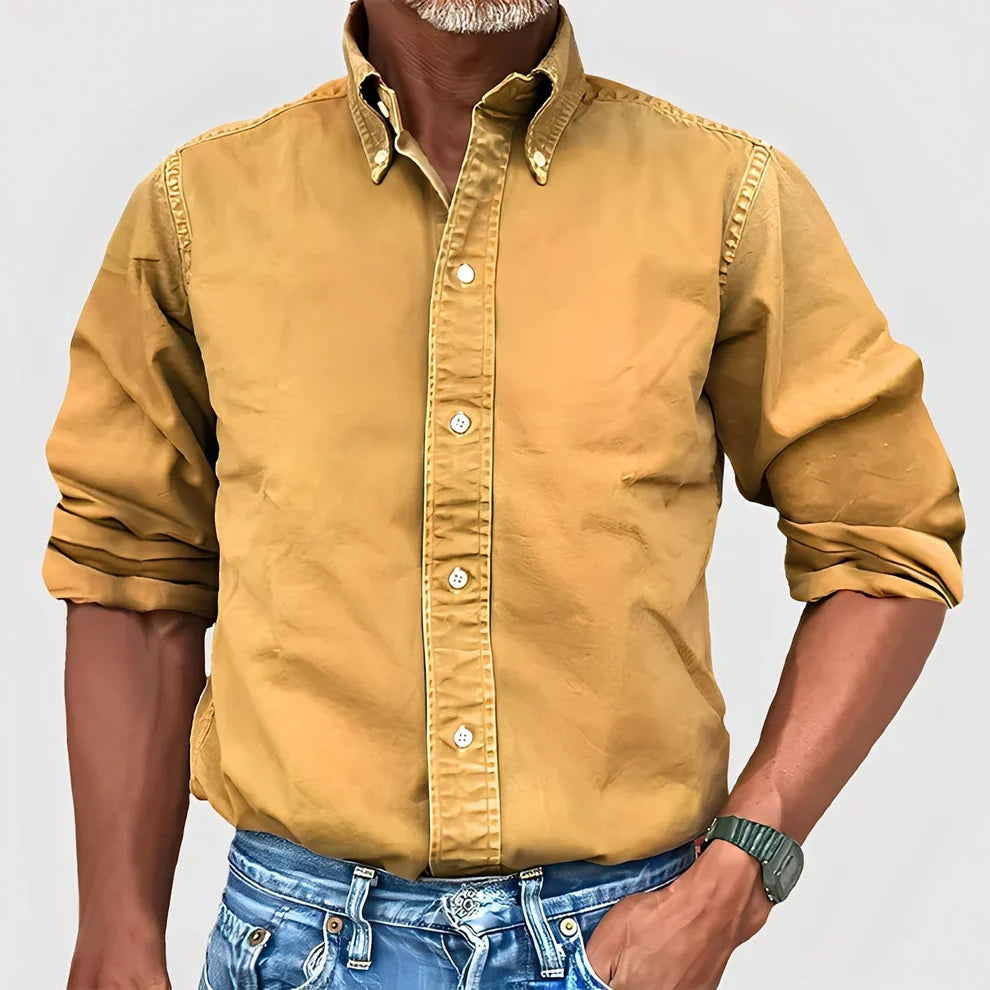 Micheal comfortable long-sleeve casual shirt – men