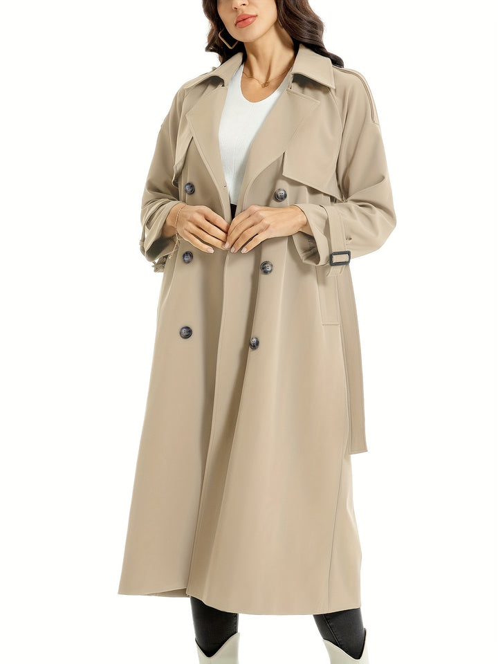 MILA | Long Double-Sided Trench Coat with Belt