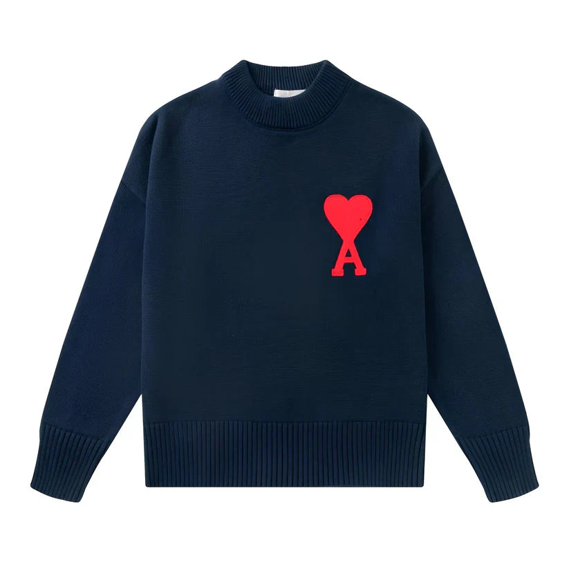 Darden simple embroidered sweater – men
