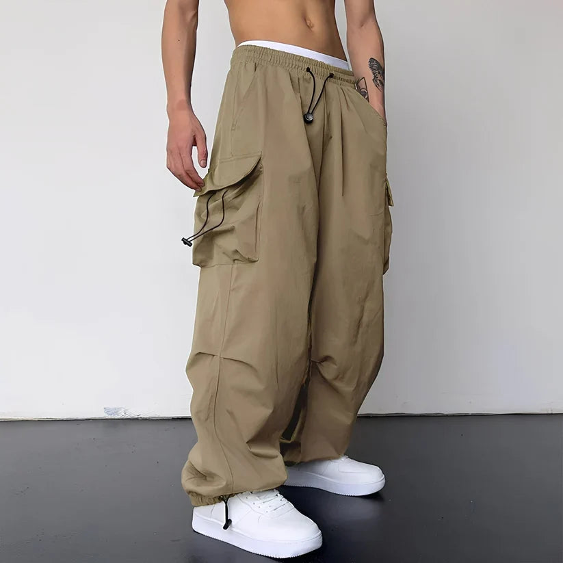 Kaleb stylish baggy cargo pants – men