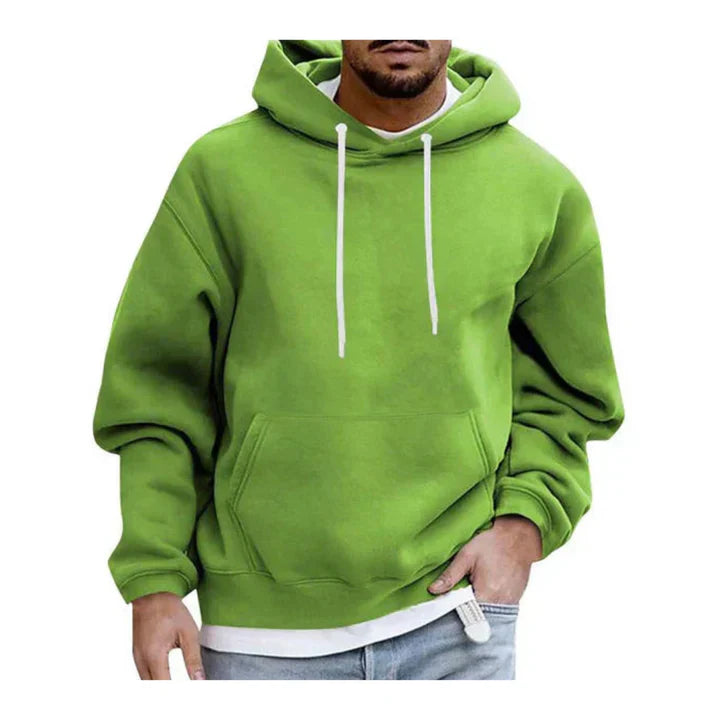 Men's hoodie with hood and kangaroo pocket