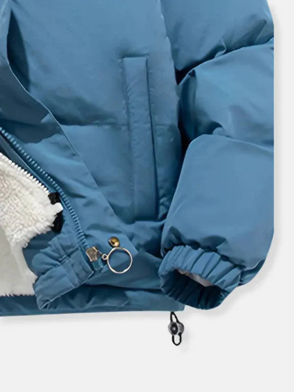 Warm women's winter jacket with zipper – weatherproof all-rounder