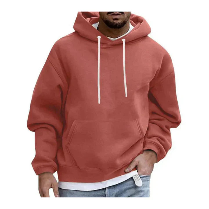 Men's hoodie with hood and kangaroo pocket