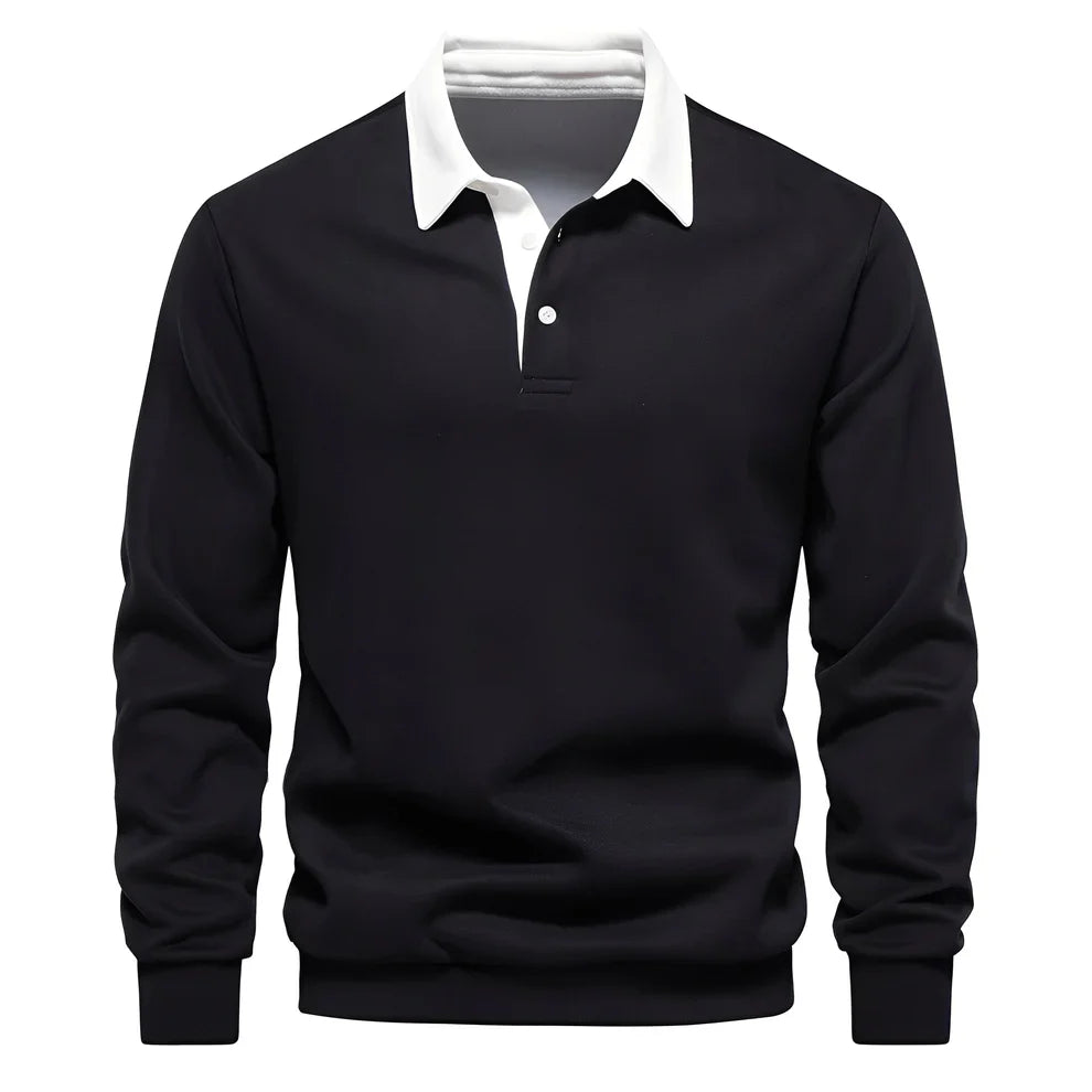 Sonnie casual long-sleeve polo shirt – men