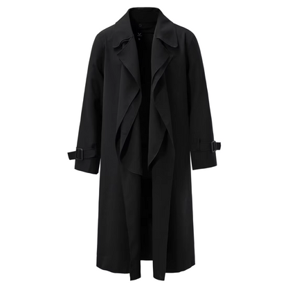 Lucas Back Tie Waist Lapel Trench Coat